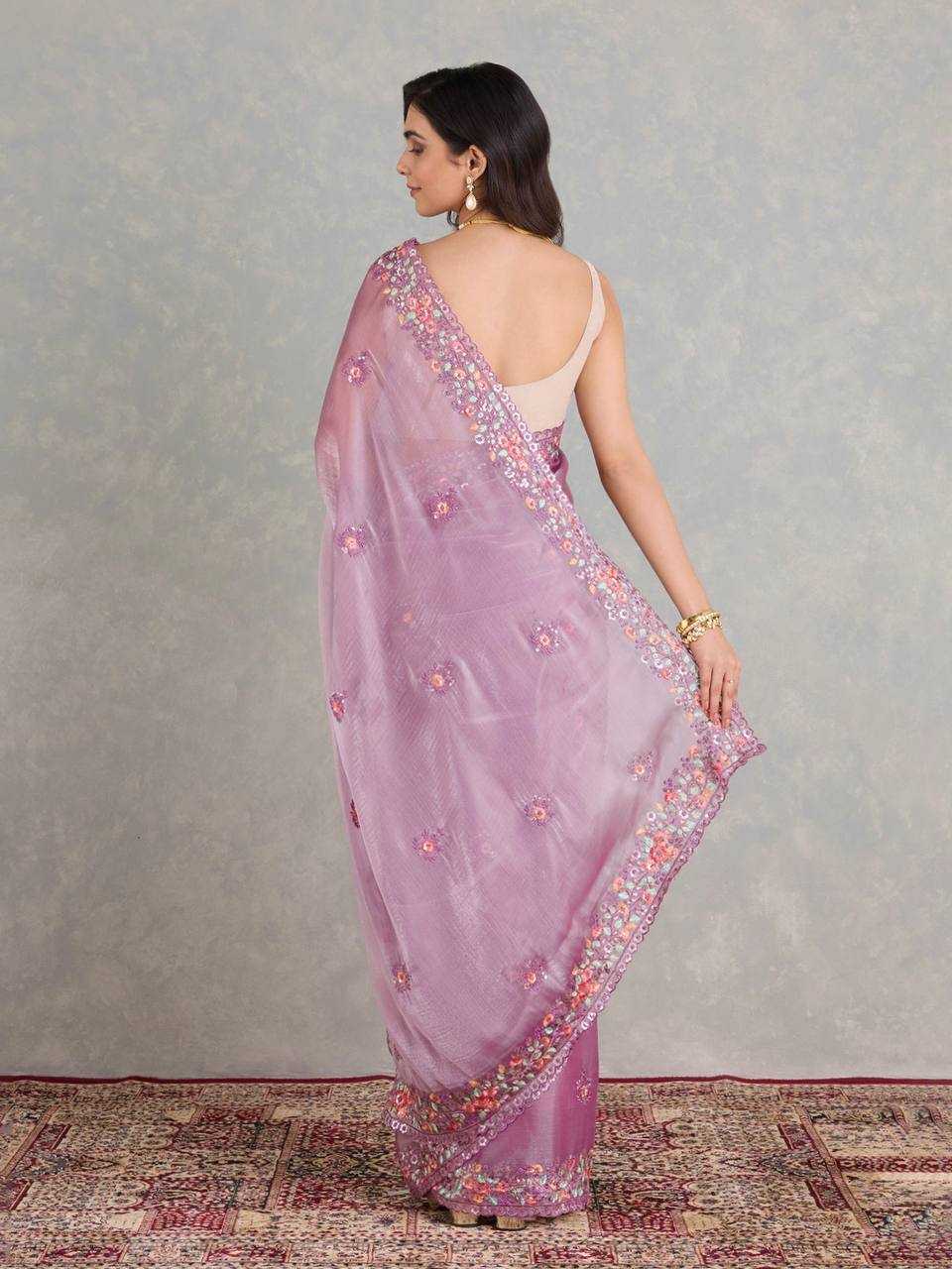 Stylish Lavender Jimmy Choo Saree