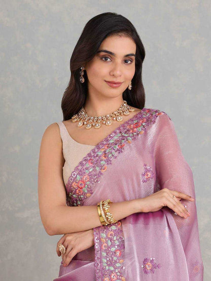 Stylish Lavender Jimmy Choo Saree