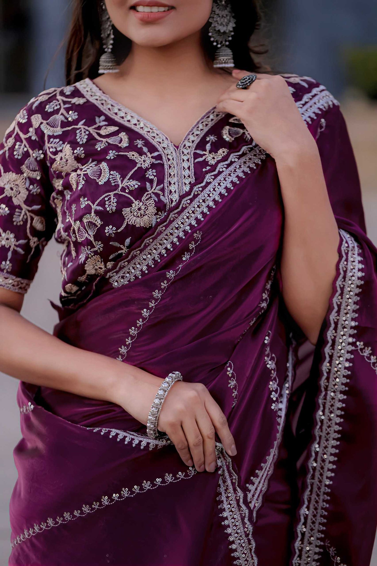 Traditional Jimmy Choo Saree