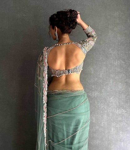 Traditional Organza Saree