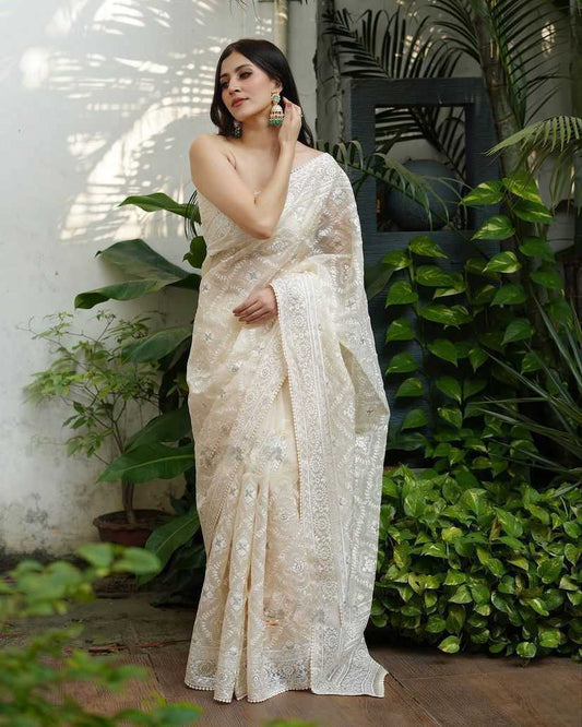 Elegant Organza Saree