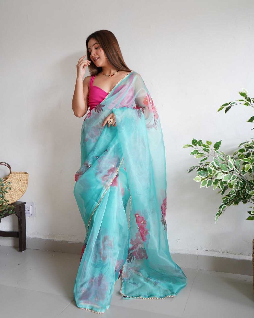 Stylish Organza Saree