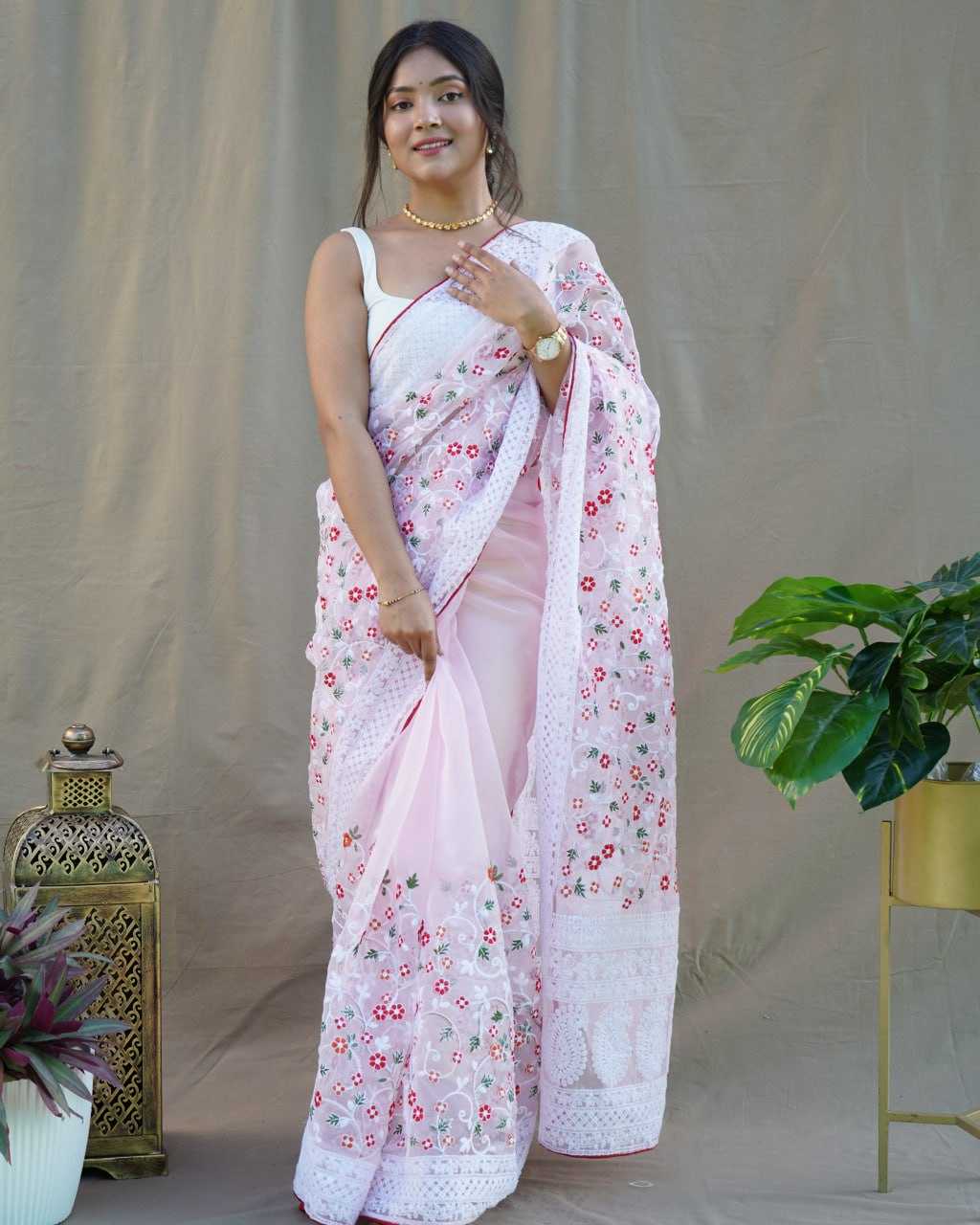 Traditional Organza Saree