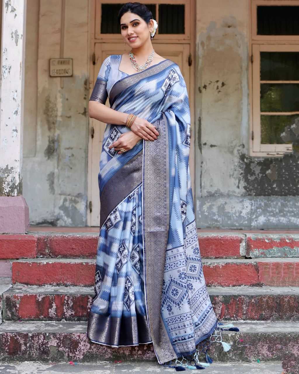 Pure Silk Digital Printed Saree