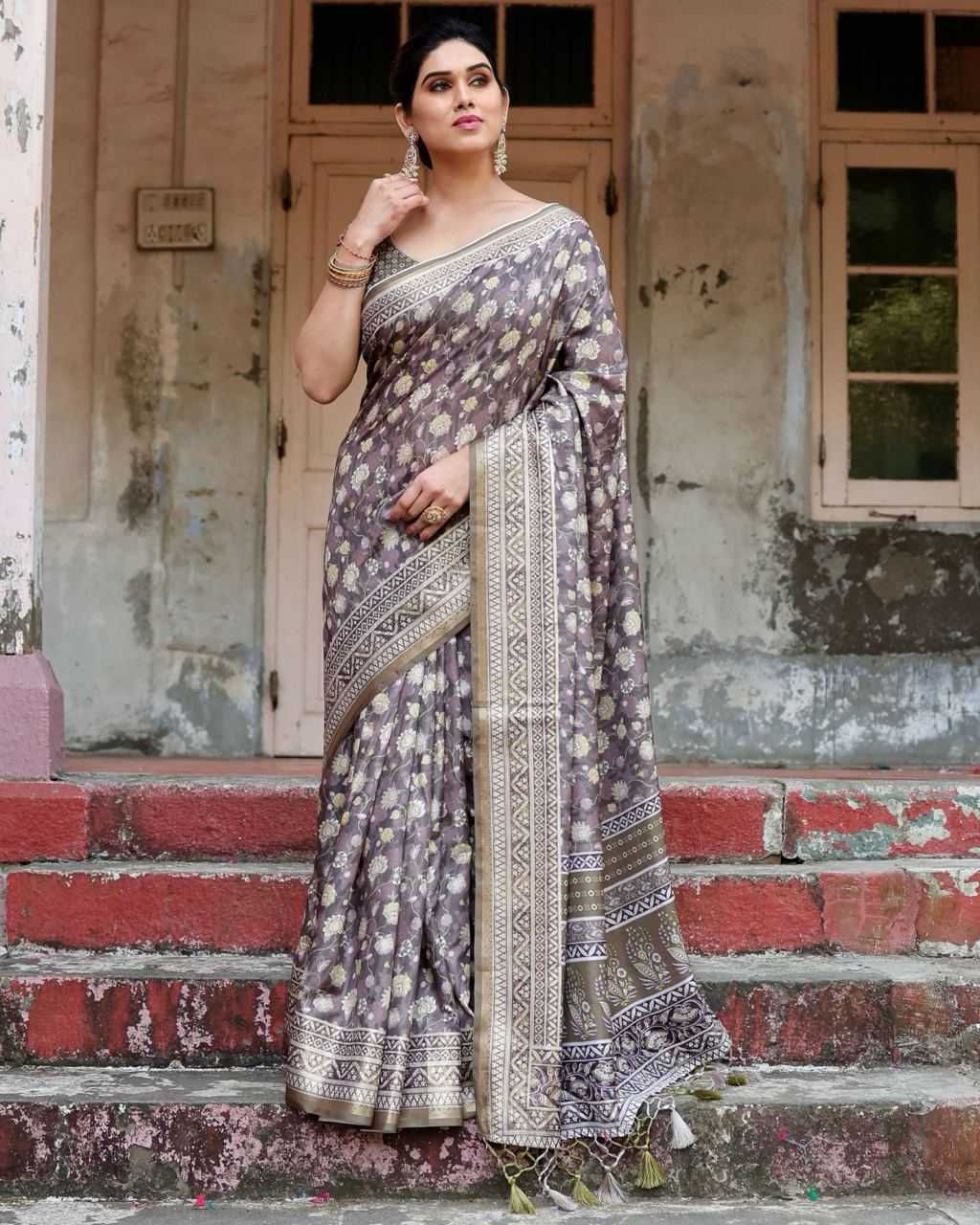 Classy Pure Silk Saree with Fine Print