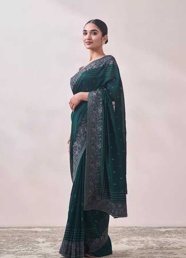 Green Stylish Rangoli Silk Saree