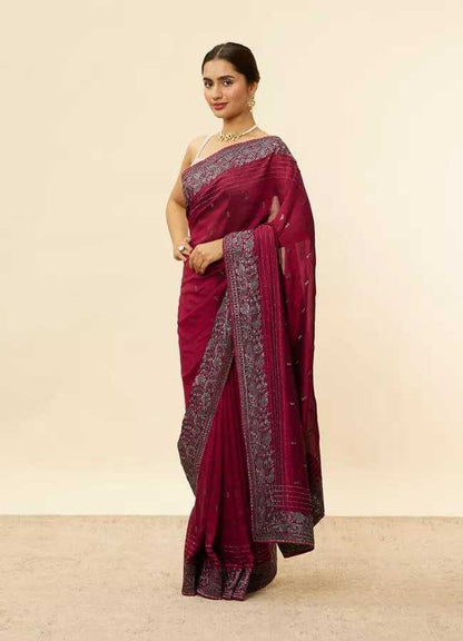 Red Stylish Rangoli Silk Saree