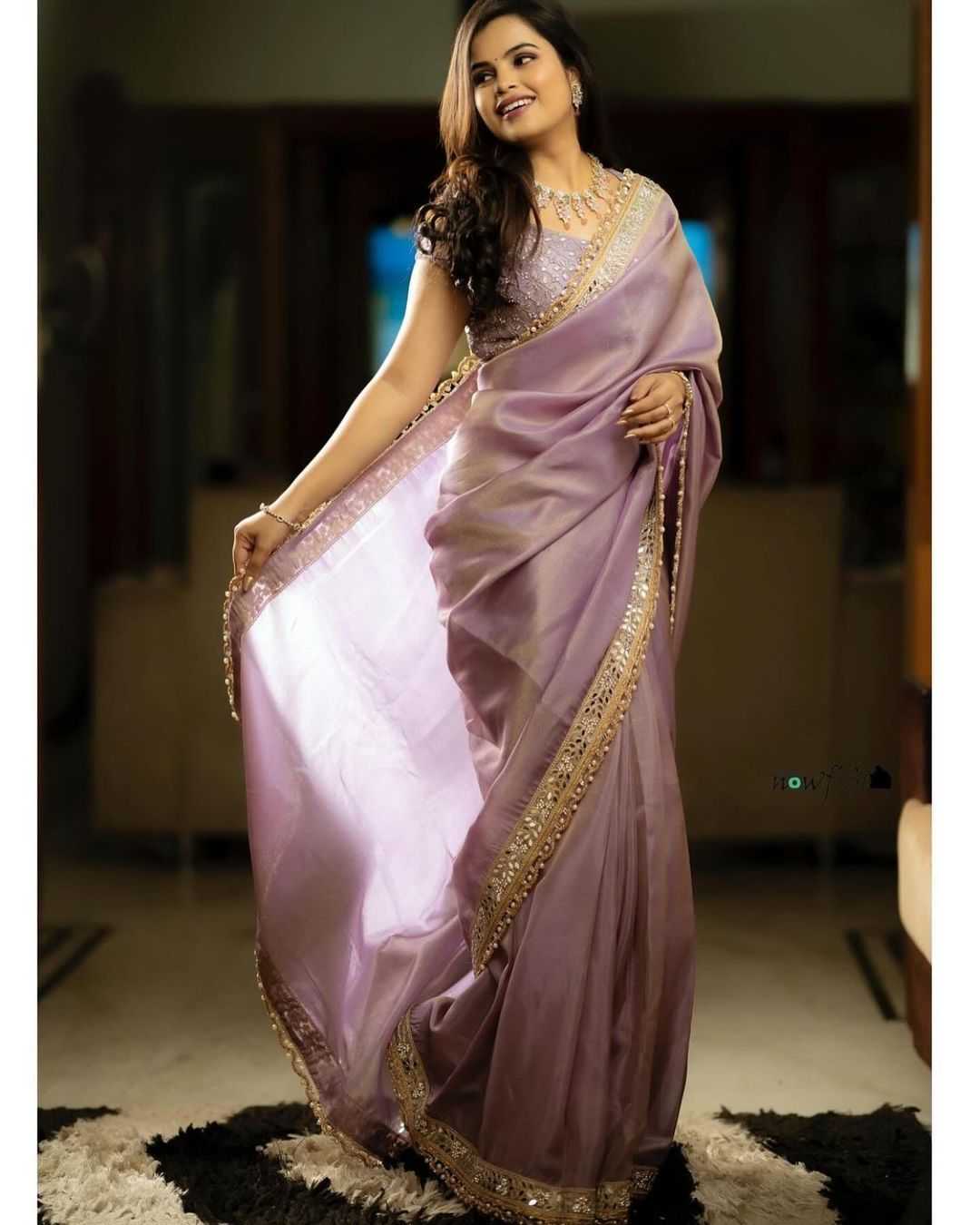 Stylish Tissue Silk Saree