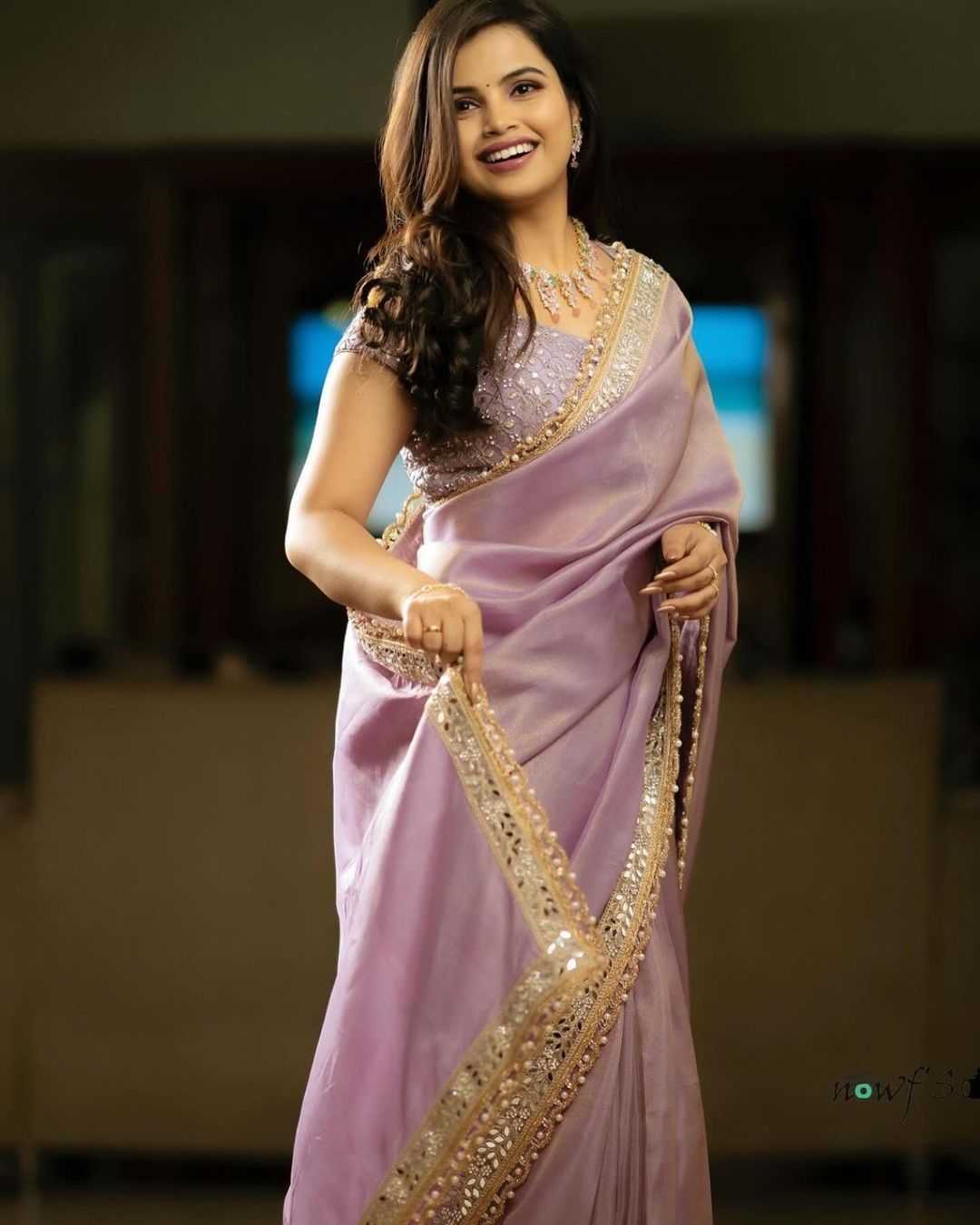 Stylish Tissue Silk Saree