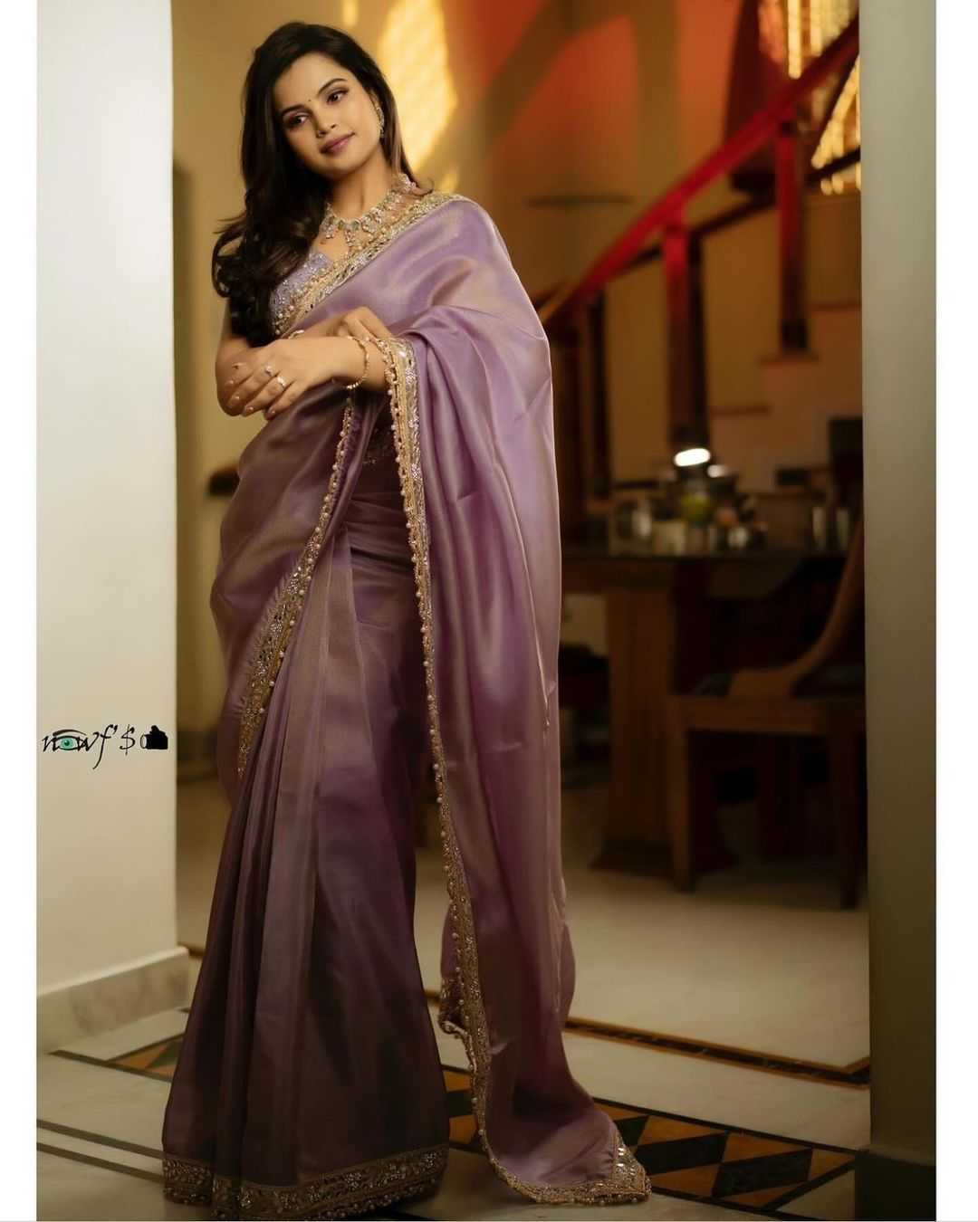 Stylish Tissue Silk Saree