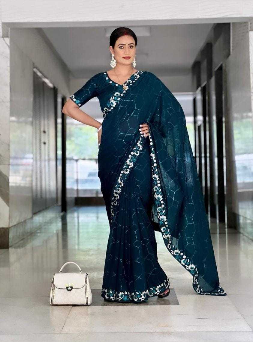 Traditional Vichitra Silk Saree