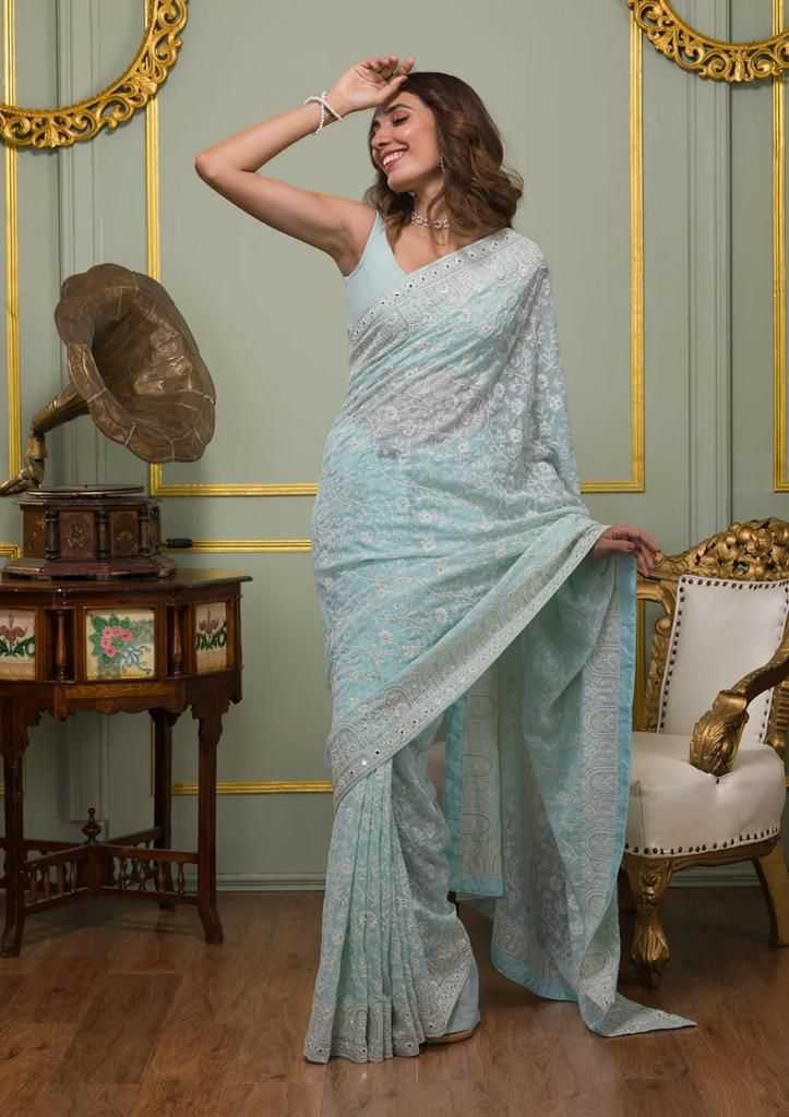 Elegant Georgette Saree