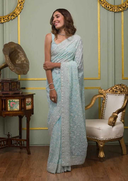 Elegant Georgette Saree